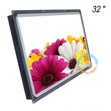 Display LCD legível por luz solar 32 &quot;Alto brilho do monitor semi-externo com HDMI VGA DVI